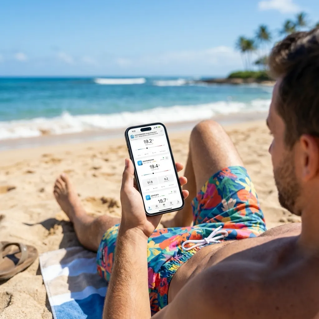 Remote Bluetooth sensor monitoring from anywhere